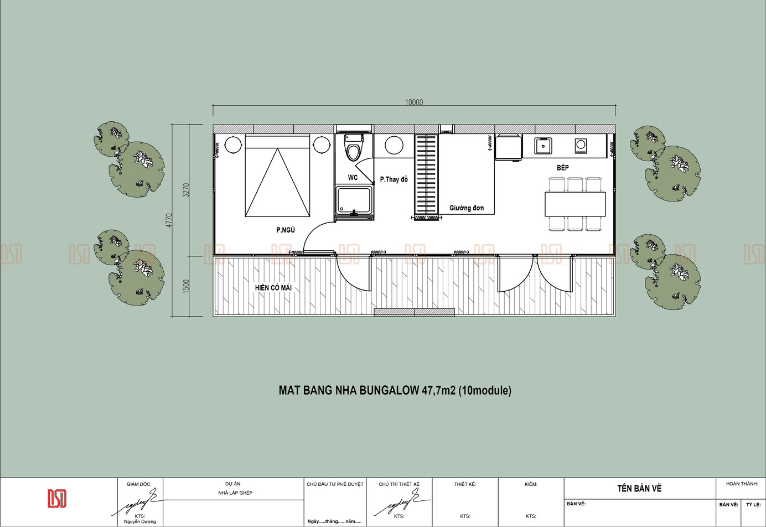 Nhà lắp ghép 47,7m2