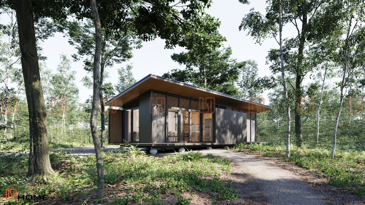 Nhà lắp ghép mái chéo dsdhome 1