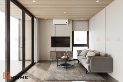 Phòng khách Tone màu sồi sáng