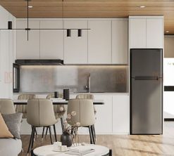 Phòng bếp Tone màu trắng kem