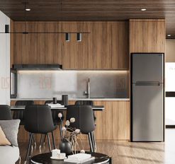 Phòng bếp Tone màu gỗ óc chó