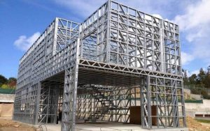 Khung thép siêu nhẹ nhà lắp ghép G550 được xây dựng