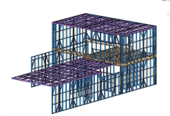KHUNG THÉP G550 148M2 2 TẦNG