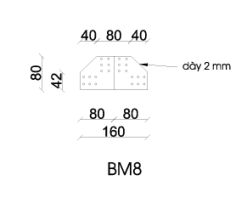 BẢN MÃ THÉP BM8