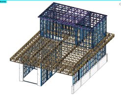 KHUNG THÉP G550 2 TẦNG - 168M2