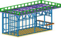 Hệ khung thép G550 kiot bán hàng được bố trí đồng bộ – Tối ưu không gian kinh doanh và đảm bảo khả năng chịu lực ổn định