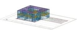 KHUNG THÉP G550 2 TẦNG 346M2